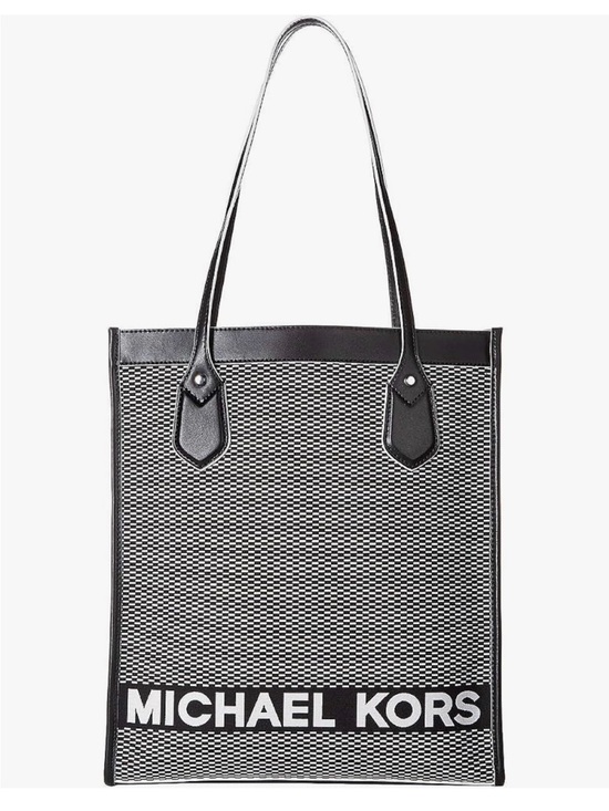 Michael Kors Handbags - MICHAEL Michael Kors Bay Large Tote Black/Optic White